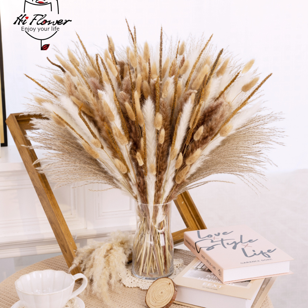 Natural Dried Pampas Grass Bou - Pampas Grass Decor review and price