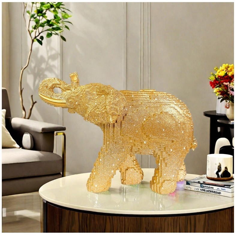 Resin Elephant Statue Realisti - Home Decor Theme review and price