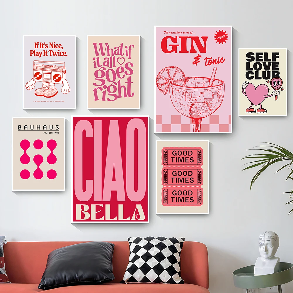 Simplicity Vintage Pink Cartoo - Home Decor Y2K review and price