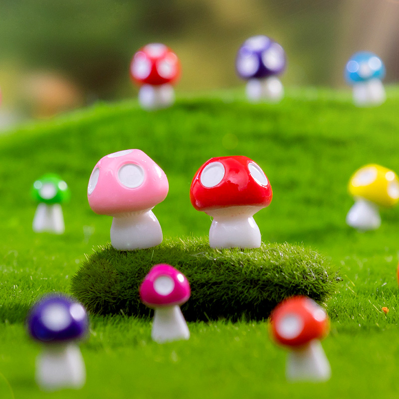 20pcs Mini Mushroom Resin Figu - Home Decor Za review and price