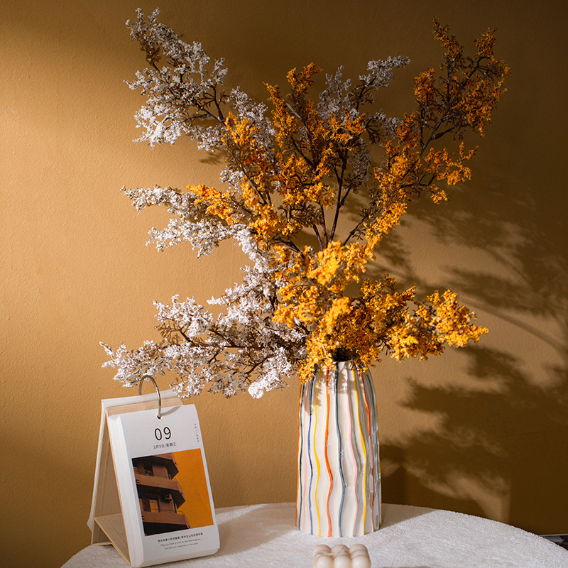 CAPIRON Colorful Stripe Cerami - Pampas Grass Decor review and price