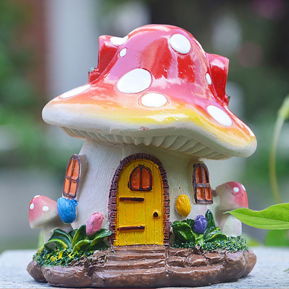 Miniature Mushroom House Resin - Home Decor Za review and price