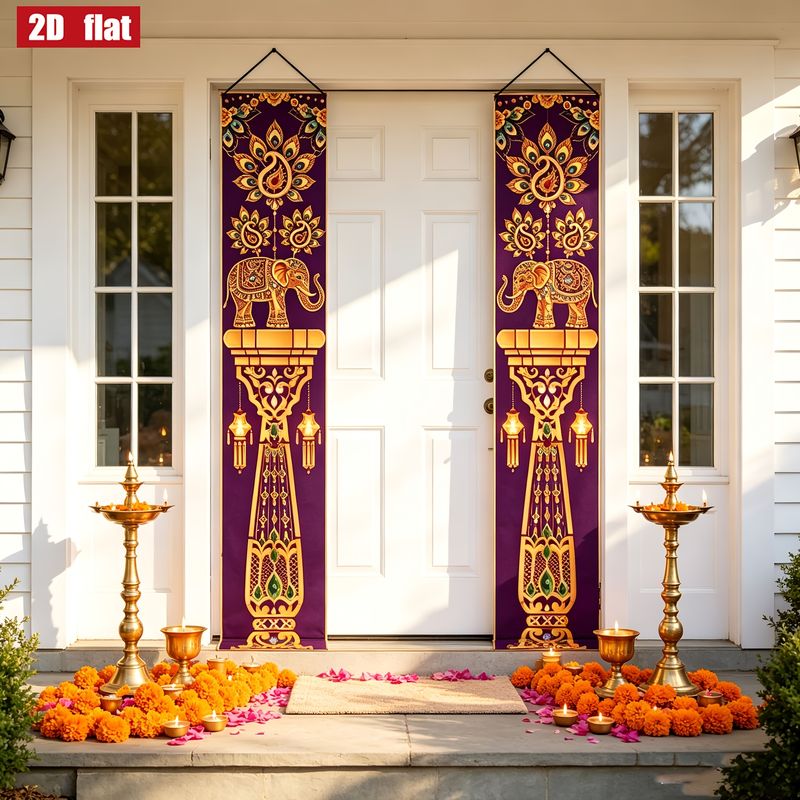 VIKAMA 2Pcs Diwali Porch Banne - Home Decor Indonesia review and price