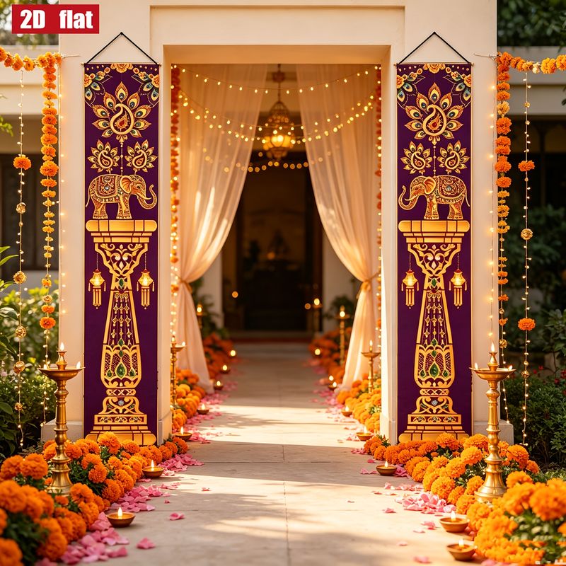 VIKAMA 2Pcs Diwali Porch Banne - Home Decor Indonesia review and price