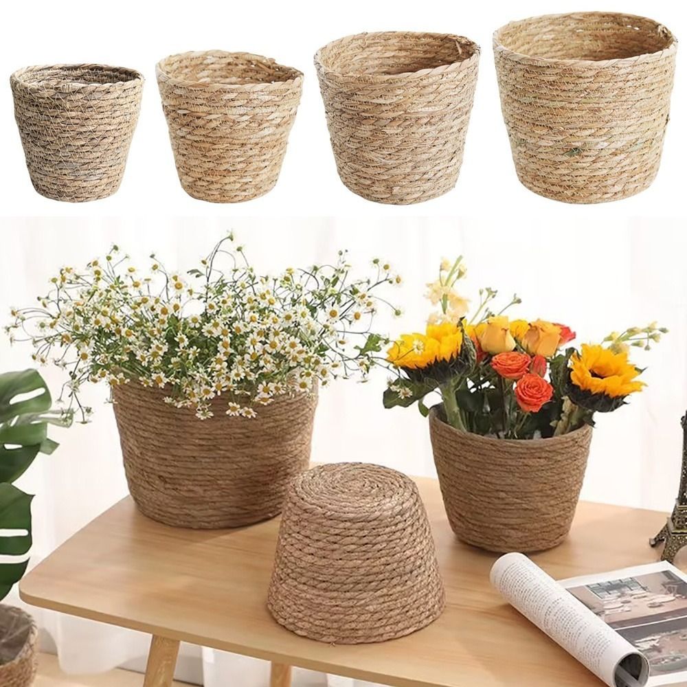 1Pcs For Garden Terraces Flowe - Rattan Plant Basket review and price